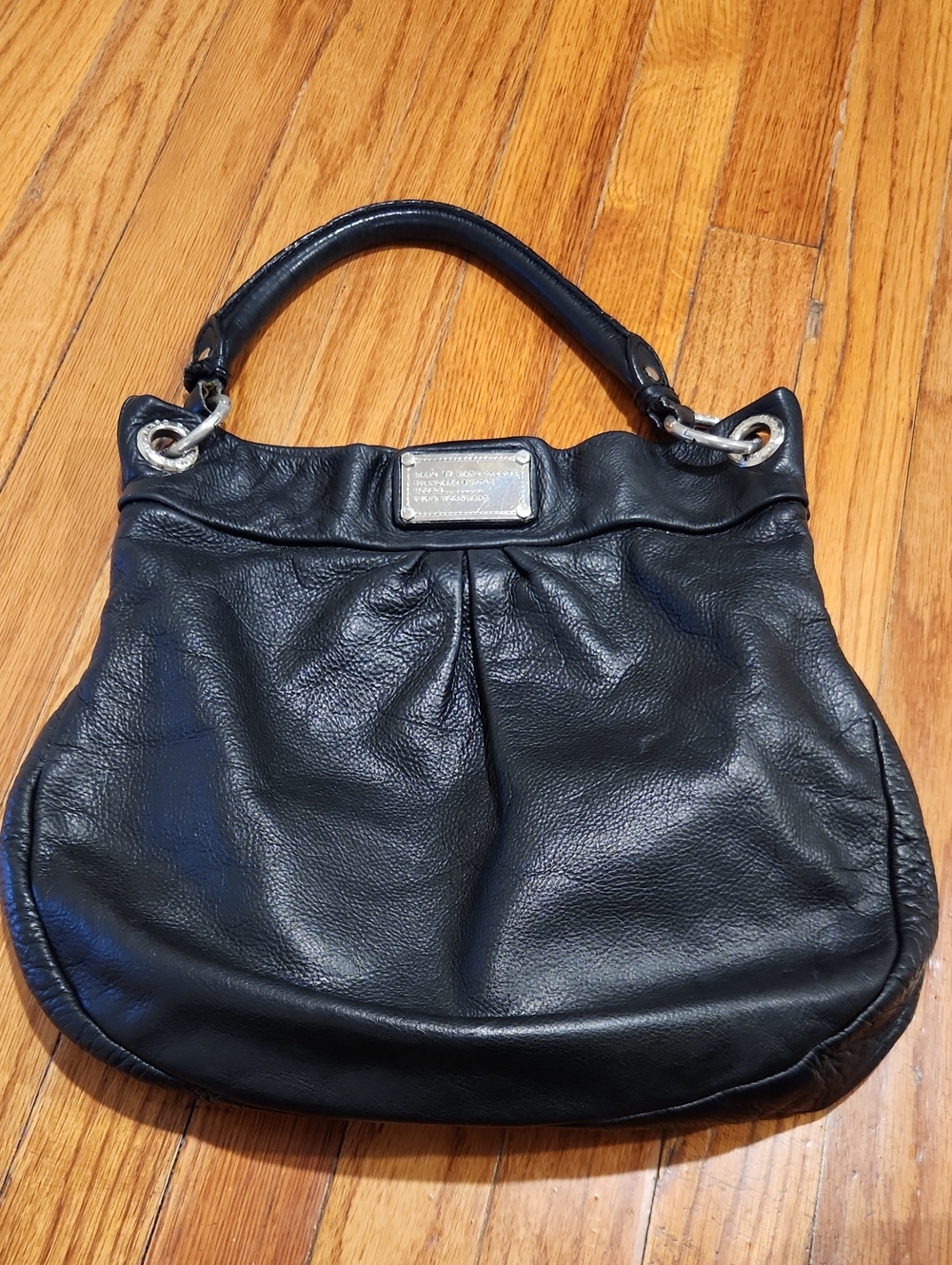 Black Leather Shoulder Bag by Marc Jacobs